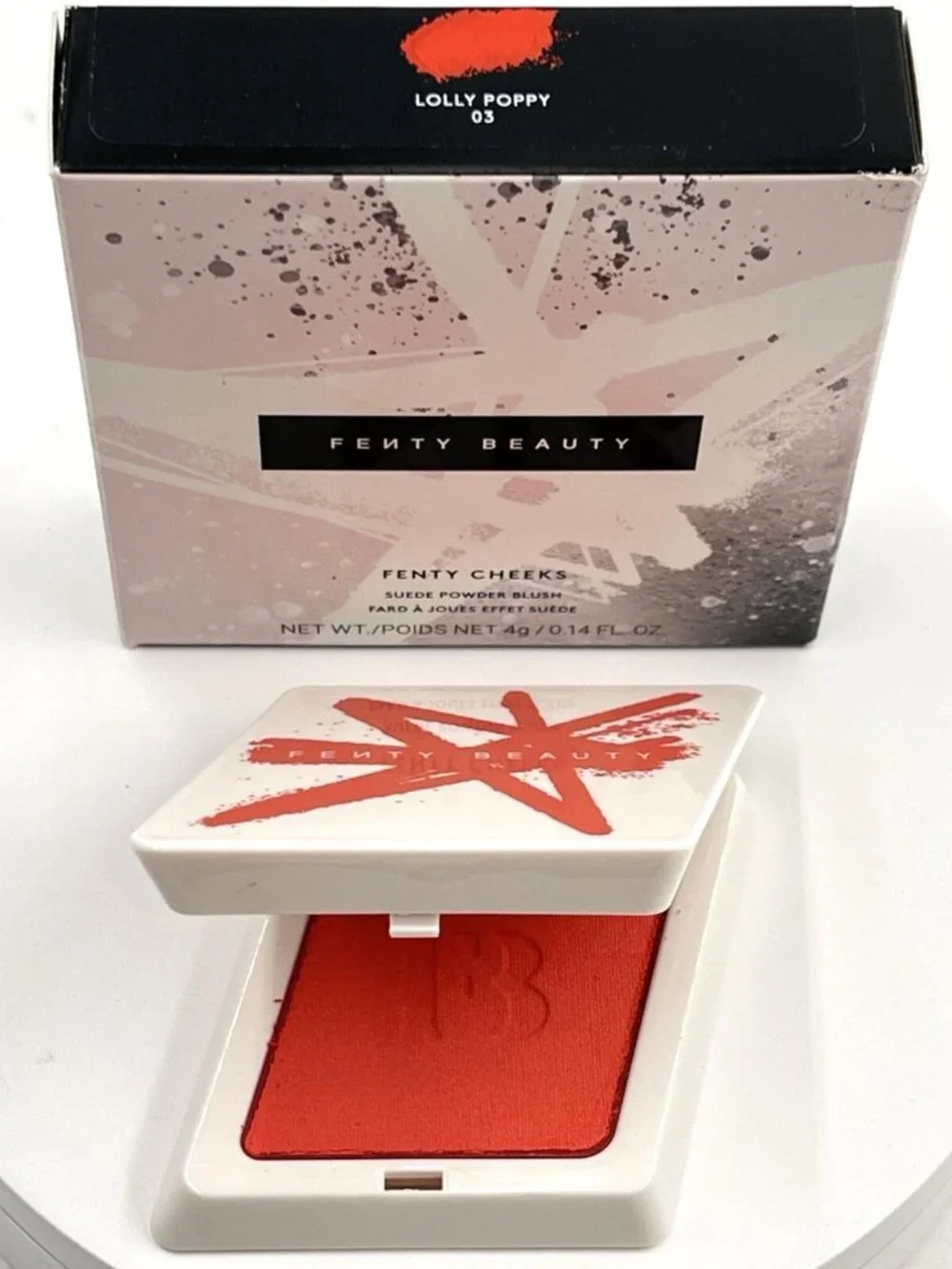 Fenty Beauty Fenty Cheeks Suede Powder Blush Lolly Poppy NEW